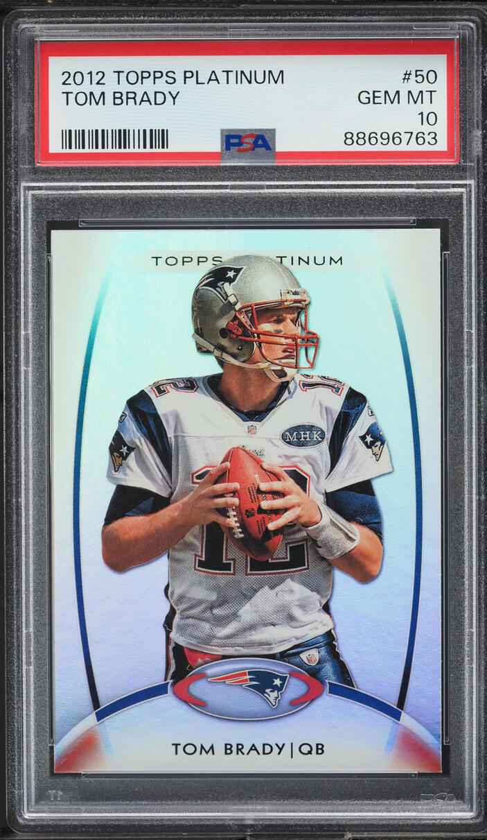2012 Topps Platinum Tom Brady #50 PSA 10 GEM MINT