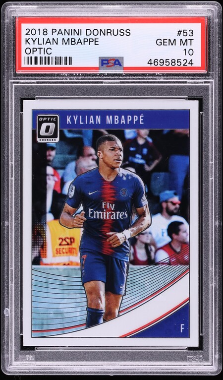 2018 Donruss Optic Kylian Mbappe ROOKIE #53 PSA 10 GEM MINT