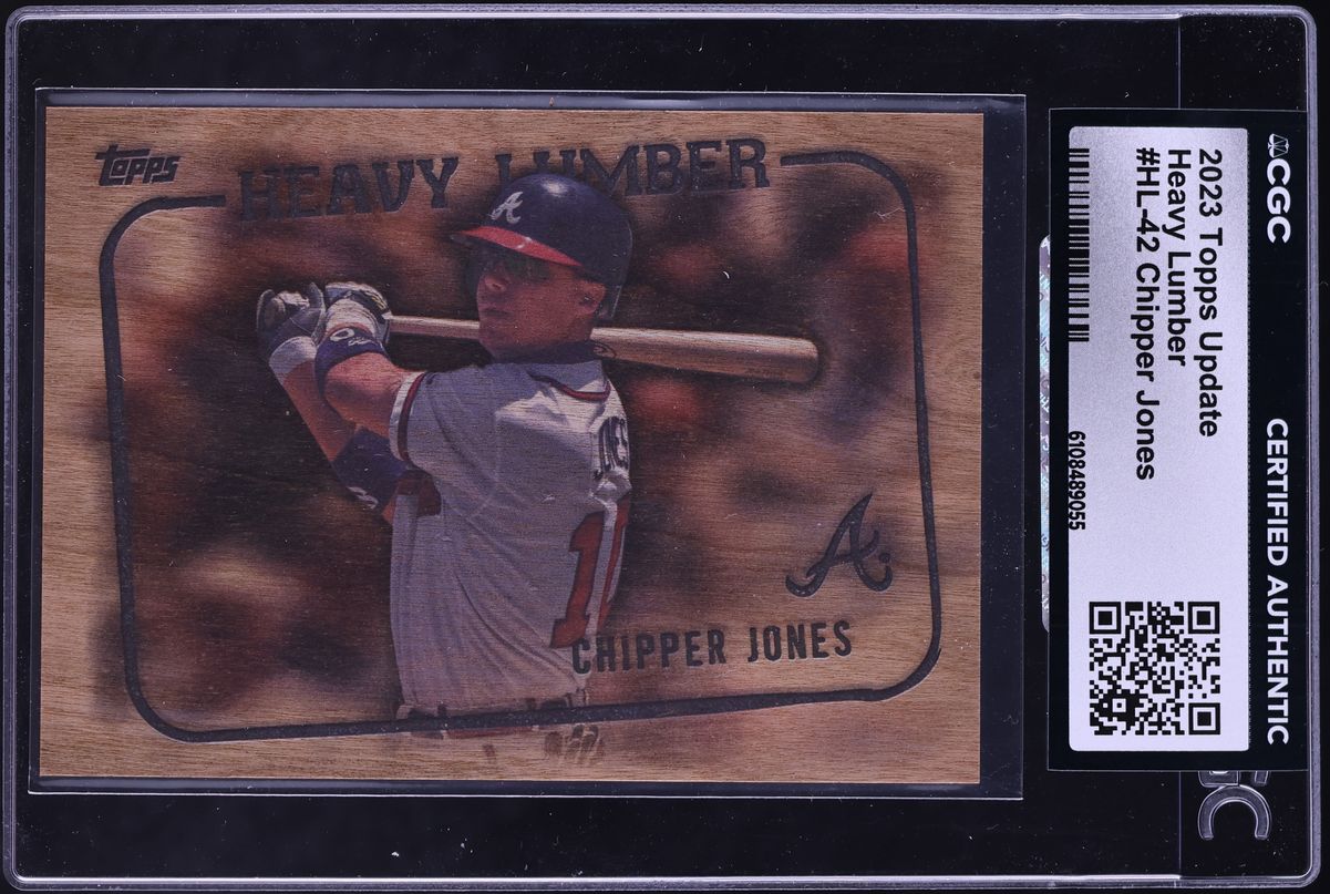 2023 Topps Update Heavy Lumber Chipper Jones #HL-42 CGC AUTH