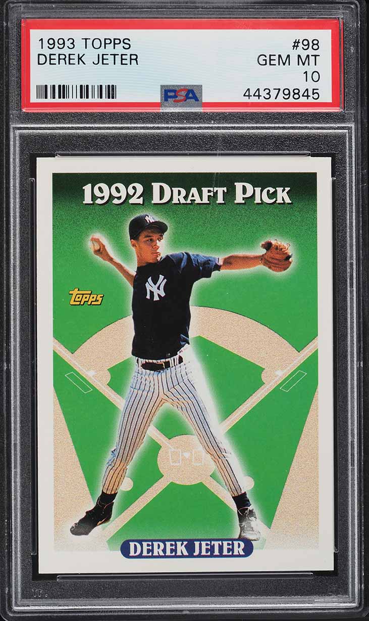 1993 Topps Derek Jeter ROOKIE #98 PSA 10 GEM MINT on Fanatics Collect