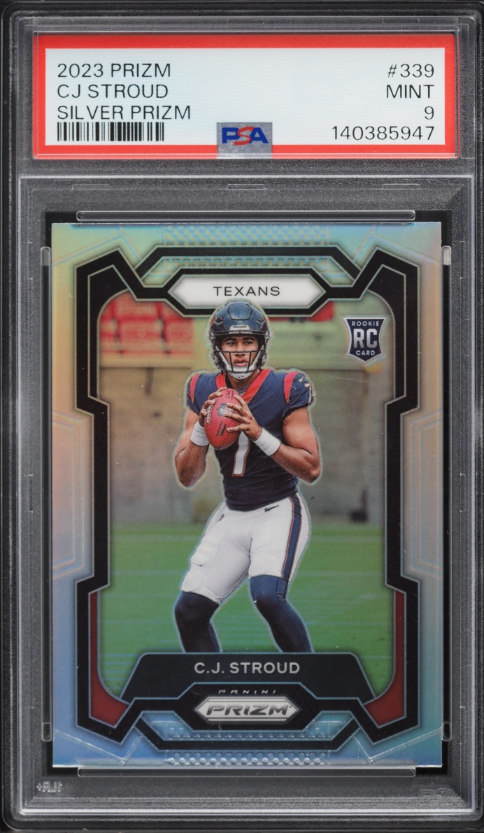 2023 Panini Prizm Silver C.J. Stroud ROOKIE #339 PSA 9 MINT