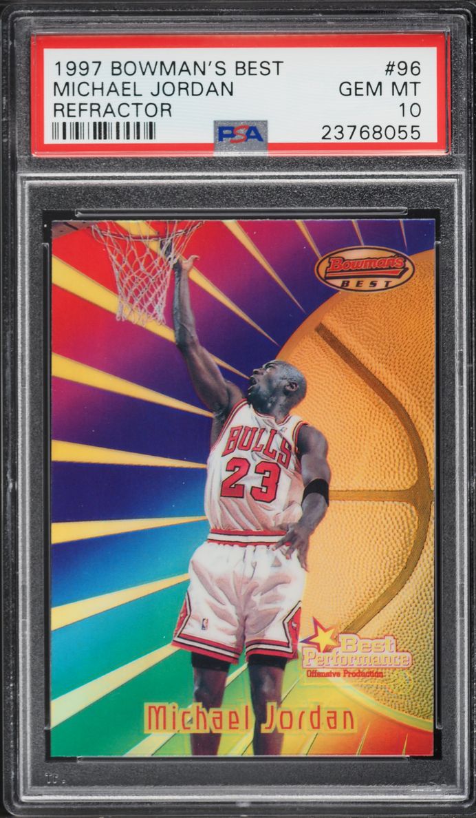 1997 Bowman's Best Refractor Michael Jordan #96 PSA 10 GEM MINT
