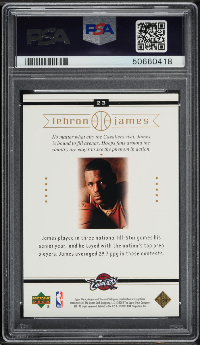 2003 Upper Deck Box Set LeBron James ROOKIE #23 PSA 9 MINT
