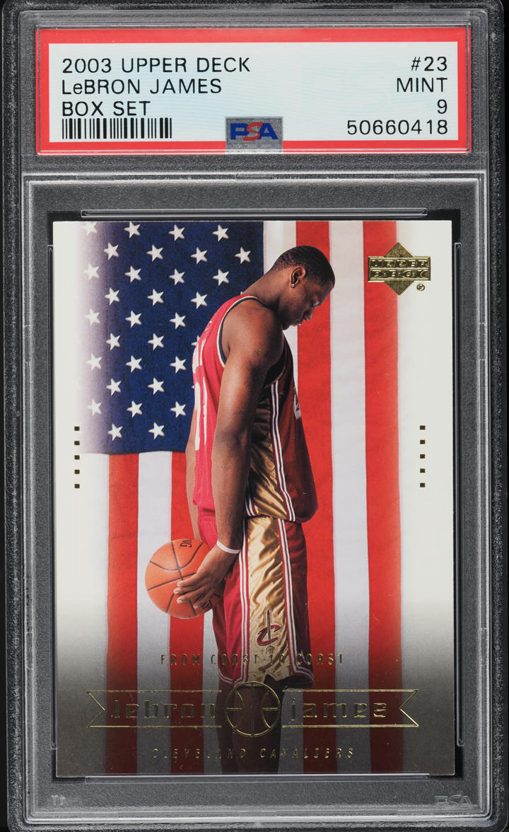 2003 Upper Deck Box Set LeBron James ROOKIE #23 PSA 9 MINT