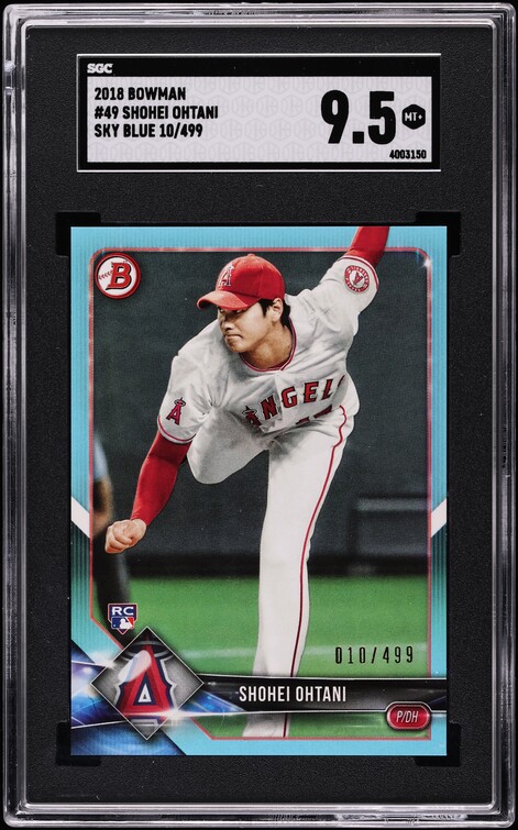 2018 Bowman Chrome Refractor Alec Bohm ROOKIE RC AUTO /499 BGS 9.5