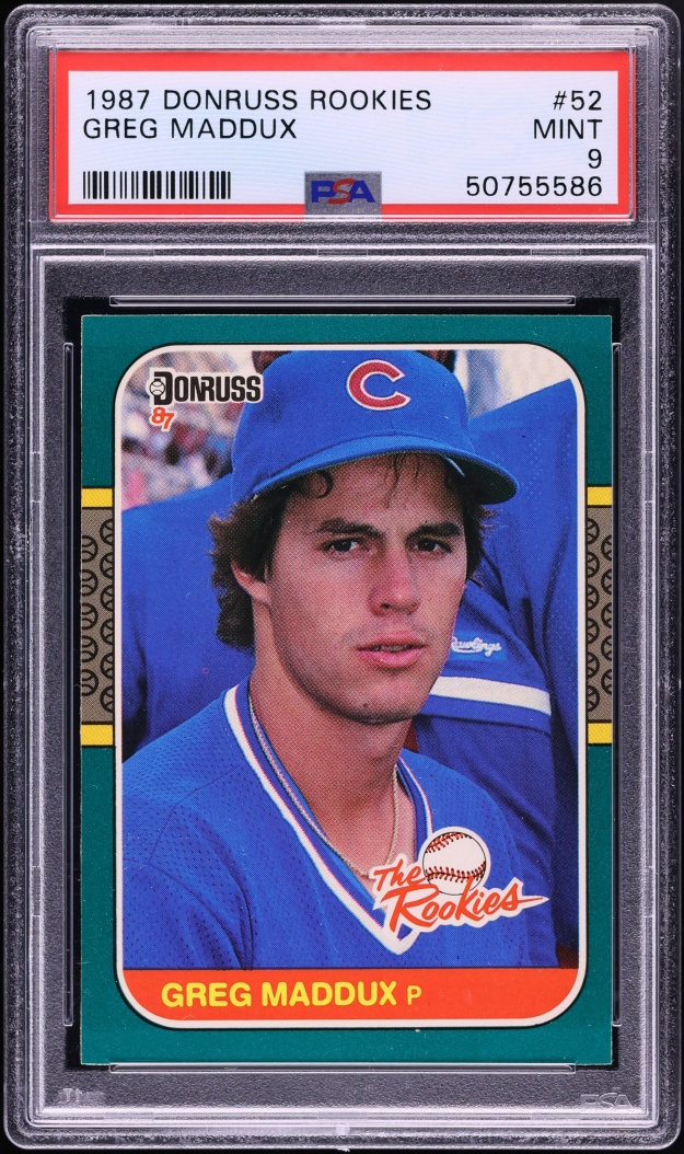 1987 Donruss Greg Maddux ROOKIE #52 PSA 9 MINT