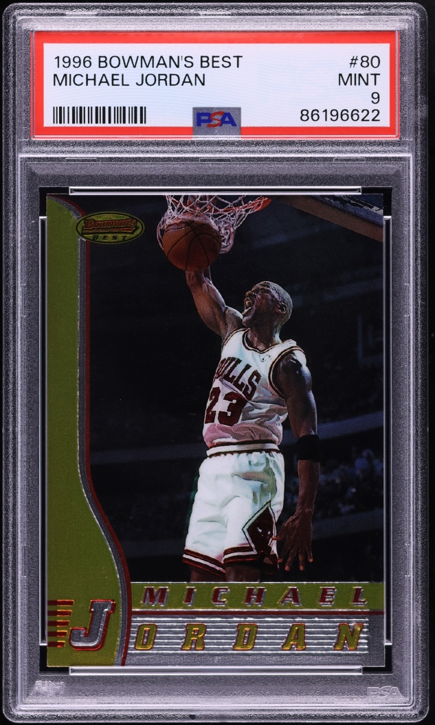1996 Bowman's Best Michael Jordan #80 PSA 9 MINT