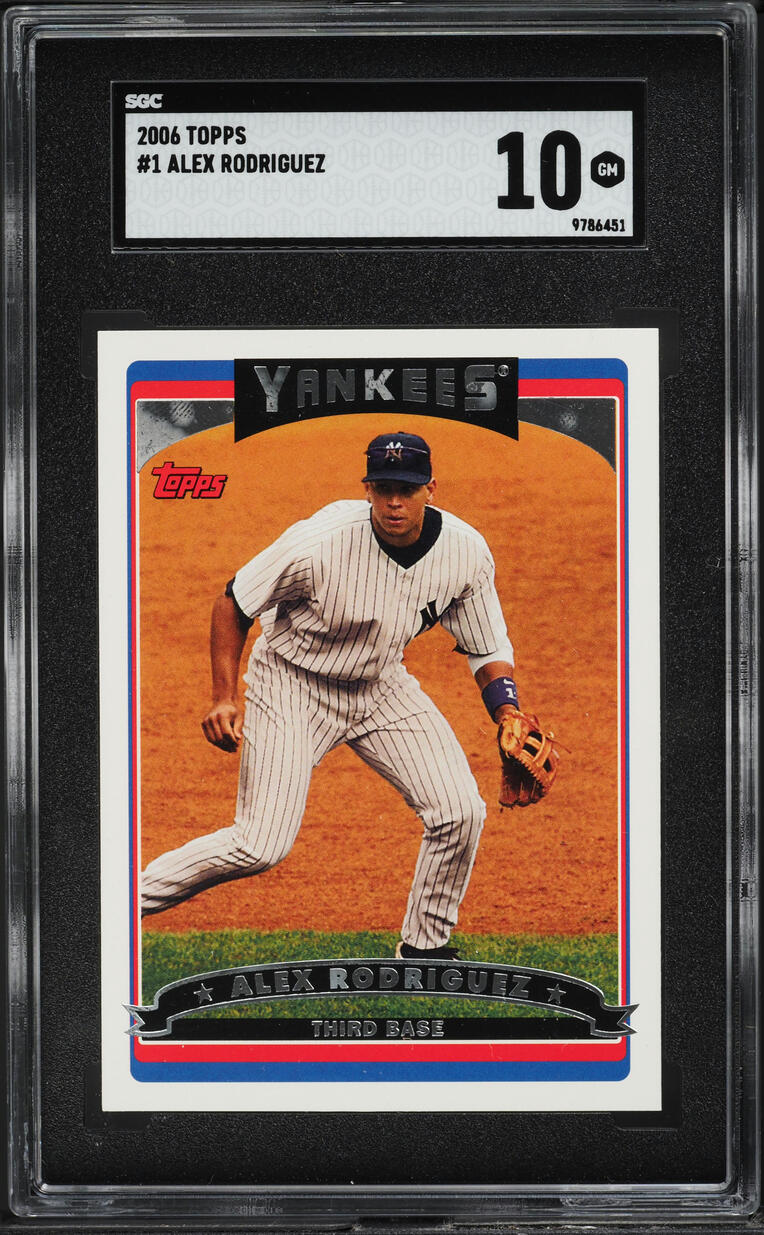 2006 Topps Alex Rodriguez #1 SGC 10 GEM MINT