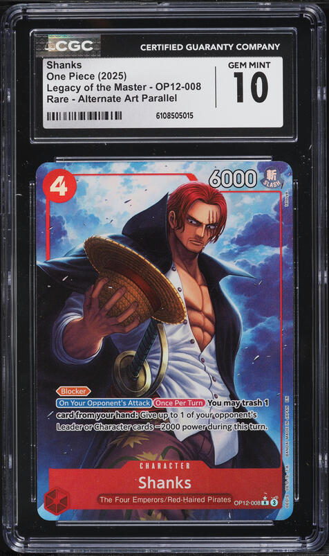 2025 One Piece Promo PSA Magazine Shanks #OP09-001 CGC 10 GEM MINT