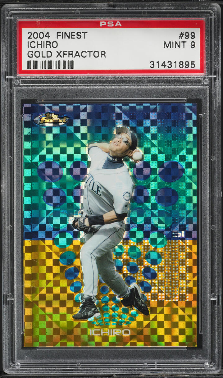 2004 Finest Gold Xfractor Ichiro Suzuki /139 #99 PSA 9 MINT