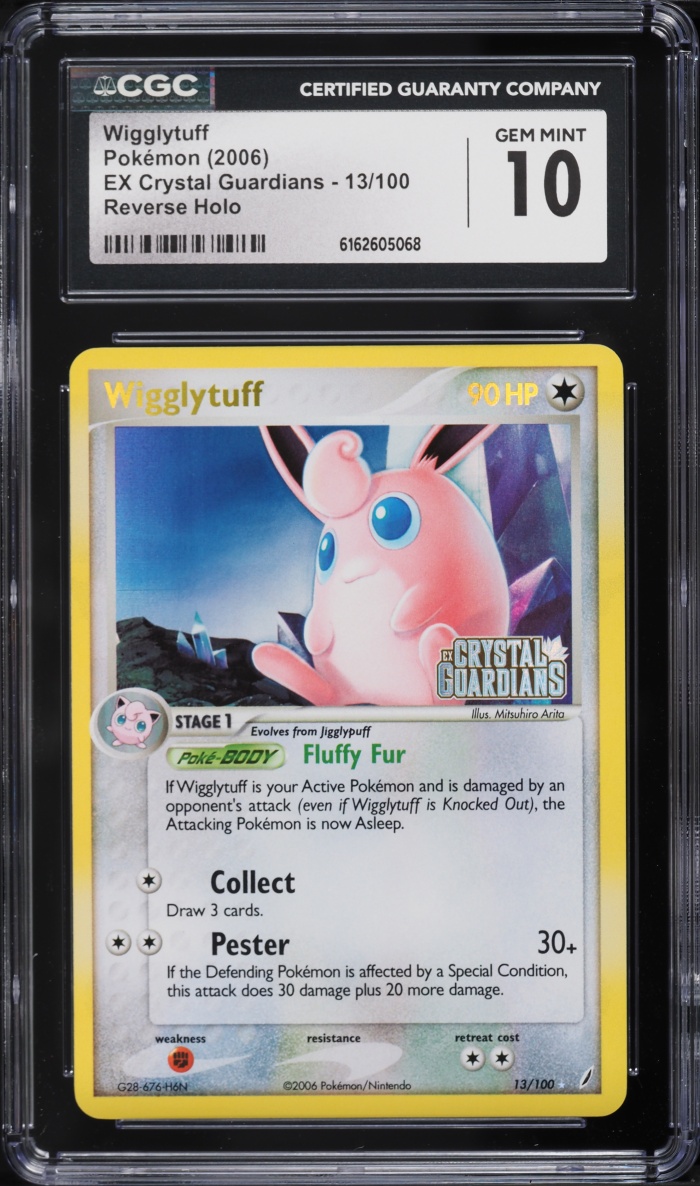 2006 Pokemon EX Crystal Guardians Reverse Holo Wigglytuff #13 CGC 10 GEM MINT