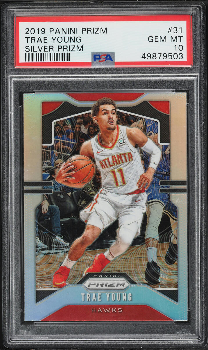 2019 Panini Prizm Silver Trae Young #31 PSA 10 GEM MINT