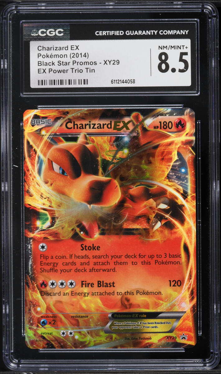 2014 Pokemon XY Black Star Promo Holo Charizard EX #XY29 CGC 8.5 NM-MT+