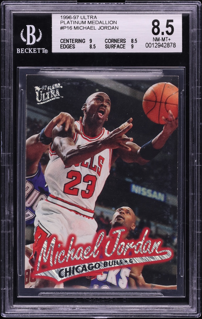 1996 Ultra Platinum Medallion Michael Jordan #P16 BGS 8.5 NM-MT+