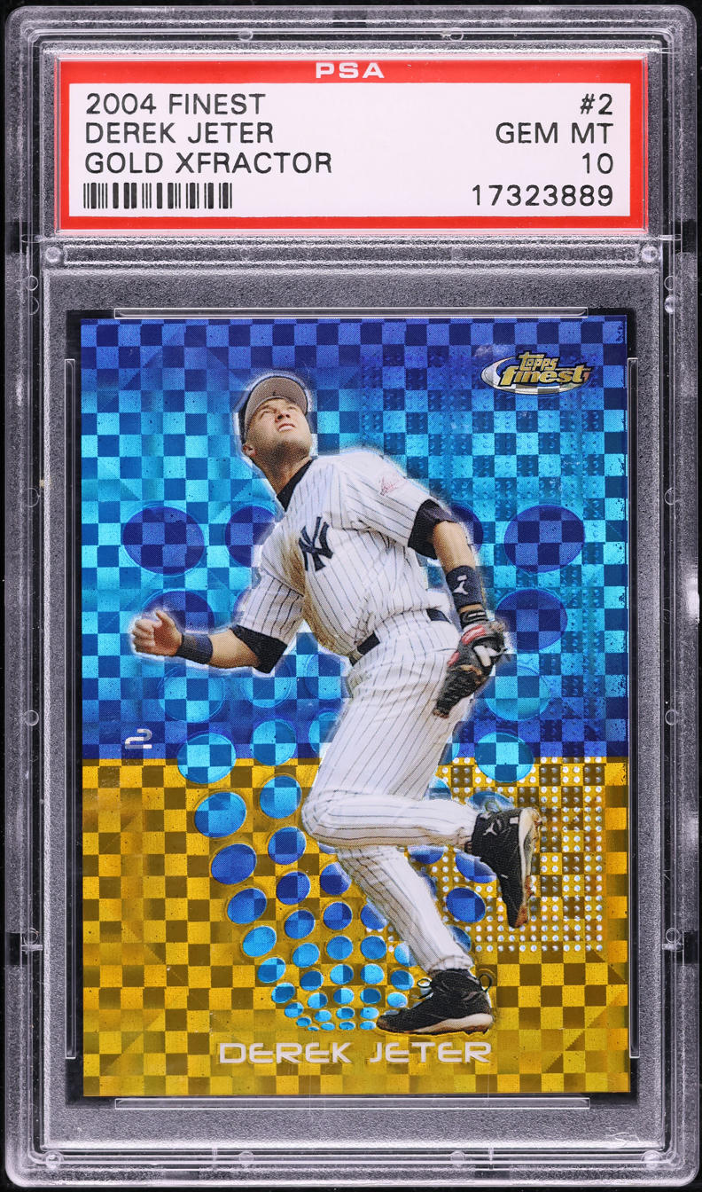 2004 Finest Gold Xfractor Derek Jeter /139 #2 PSA 10 GEM MINT