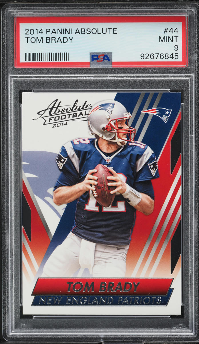 2014 Absolute Football Tom Brady #44 PSA 9 MINT
