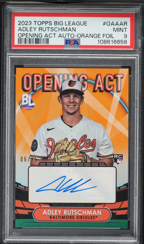 2023 Topps Pristine Gold Adley Rutschman ROOKIE /50 #212 PSA