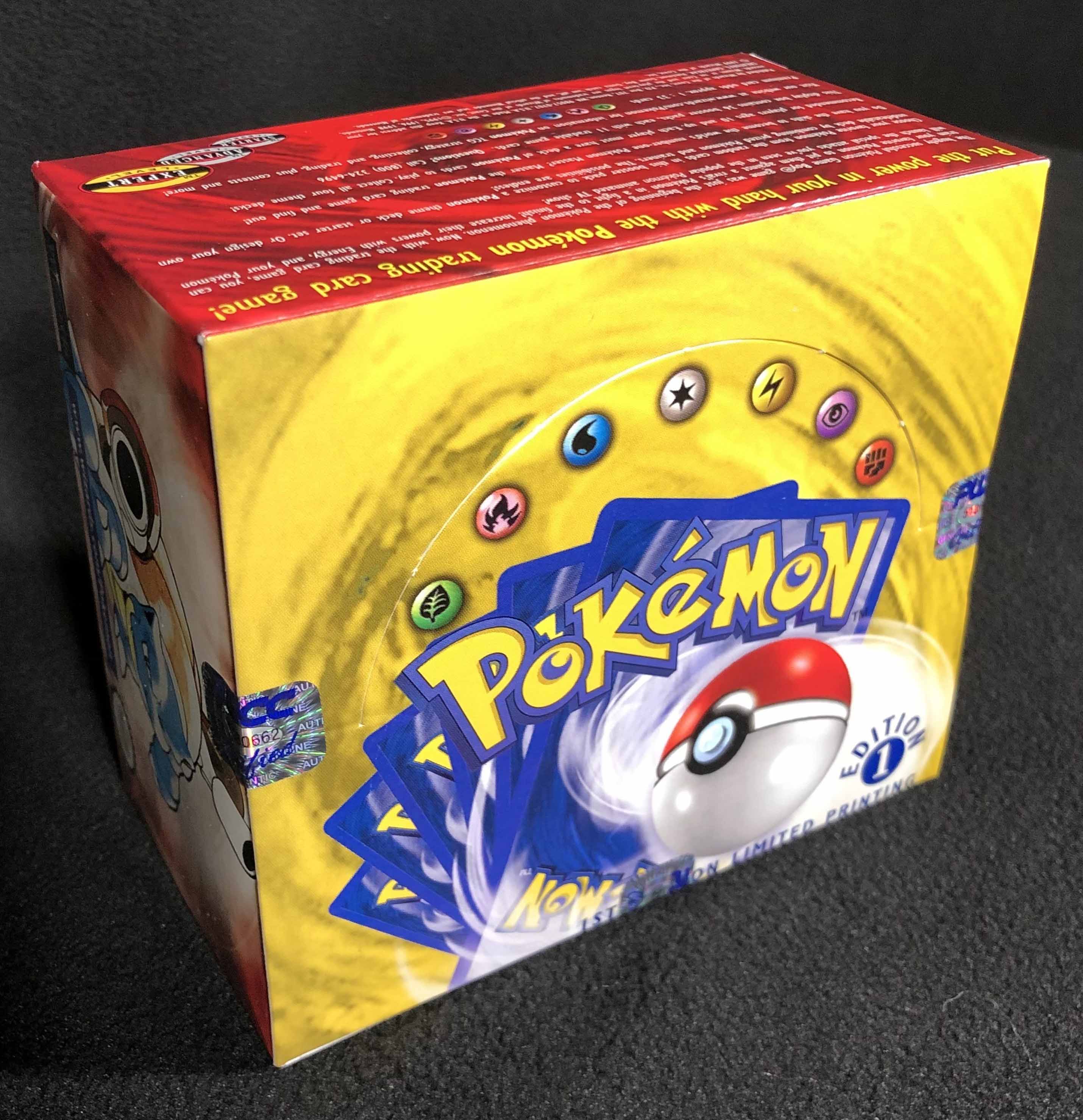 1999 Pokemon Base Set Shadowless 1st Edition Booster Box on Fanatics ...