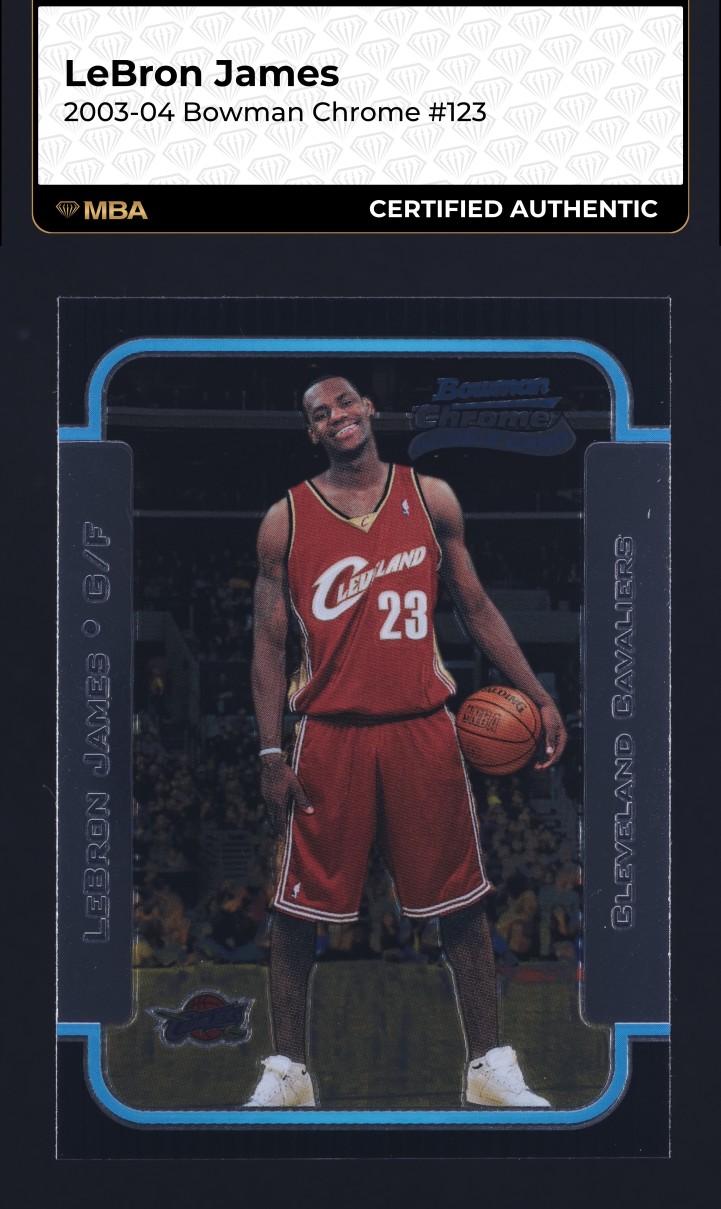 2003 Bowman Chrome Xfractor LeBron James ROOKIE /150 #123 BGS 9.5