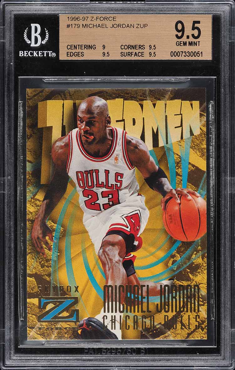 1996 Skybox Z-Force Michael Jordan #179 BGS 9.5 GEM MINT