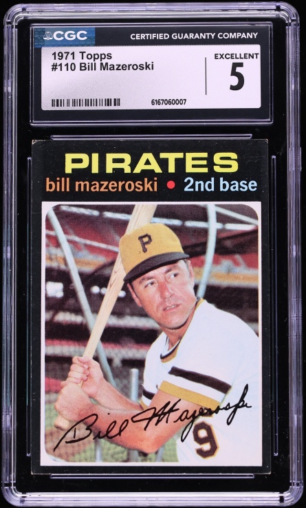 1971 Topps Bill Mazeroski #110 CGC 5 EX