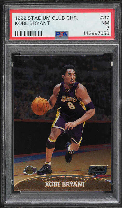 1999 Skybox Apex Cutting Edge Warp Tek Kobe Bryant /25 #5 BGS 9