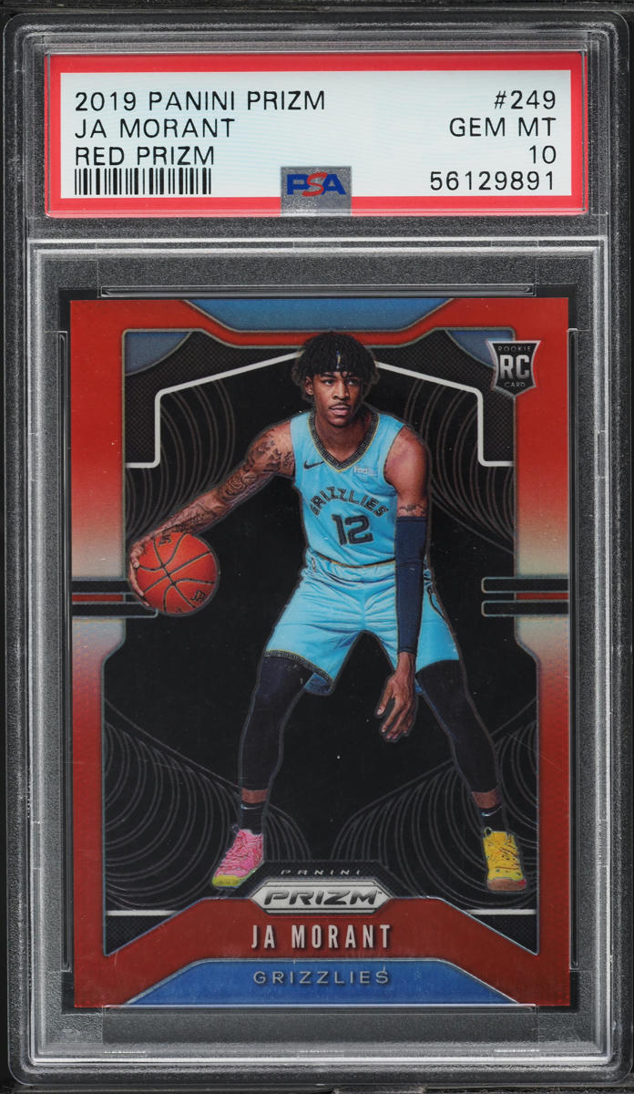 2019 Panini Prizm Red Ja Morant ROOKIE /299 #249 PSA 10 GEM MINT