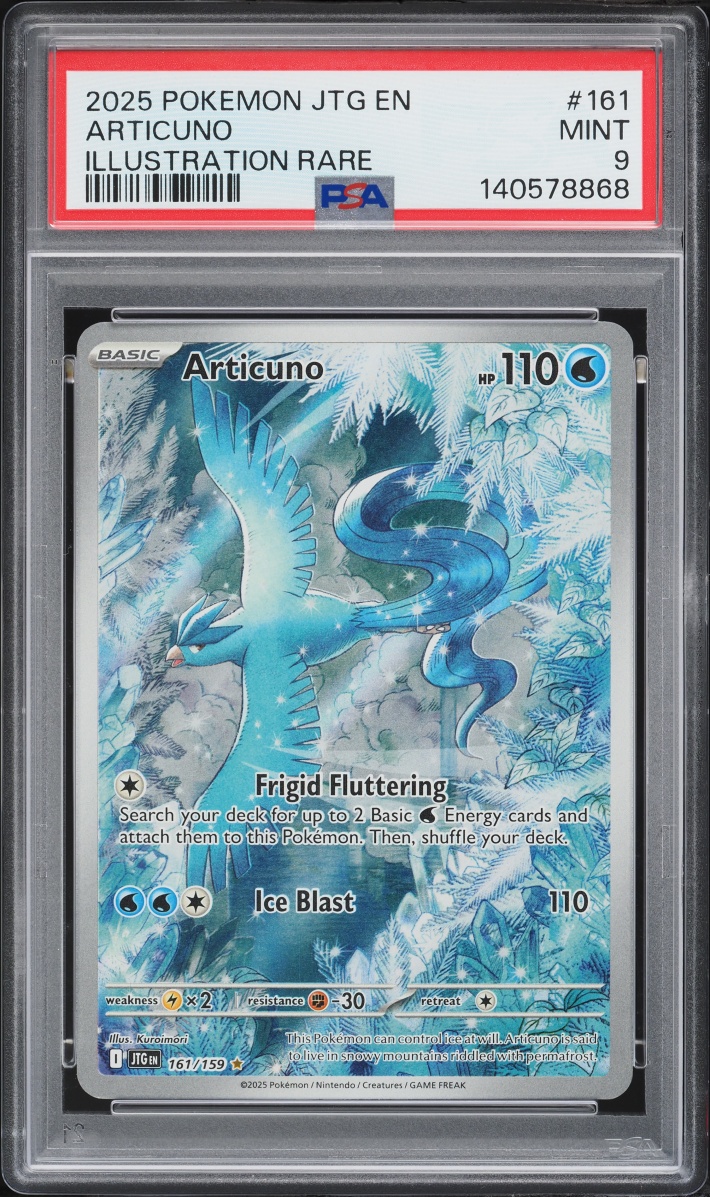 2025 Pokemon Scarlet & Violet Journey Together IR Articuno #161 PSA 9 MINT