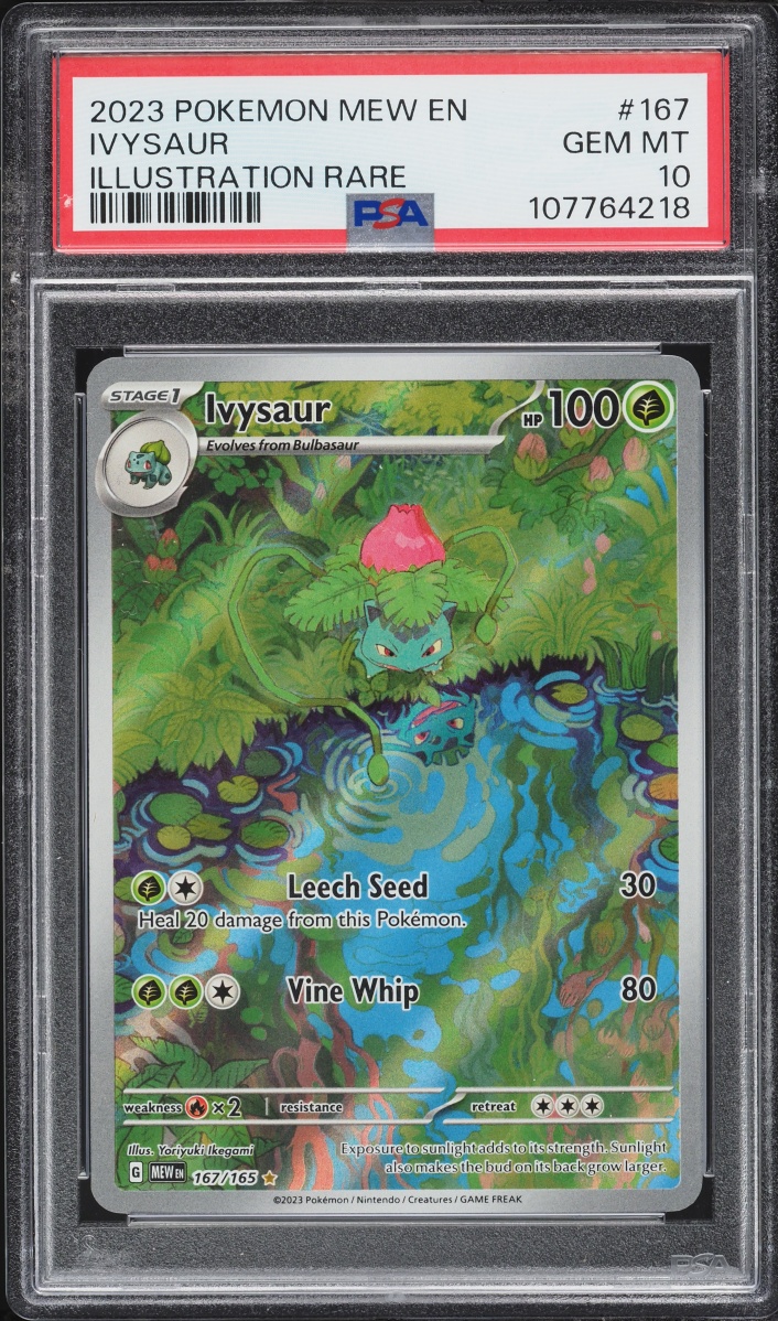 2023 Pokemon Scarlet & Violet 151 IR Ivysaur #167 PSA 10 GEM MINT