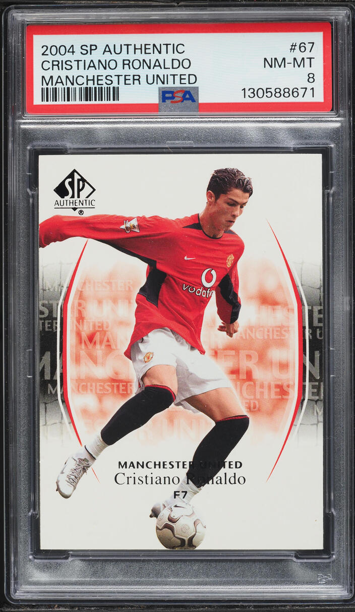 2004 SP Authentic Manchester United Cristiano Ronaldo #67 PSA 8 NM-MT