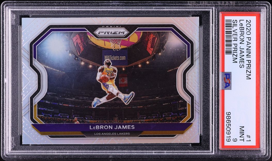 2020 Panini Prizm Silver LeBron James #1 PSA 9 MINT