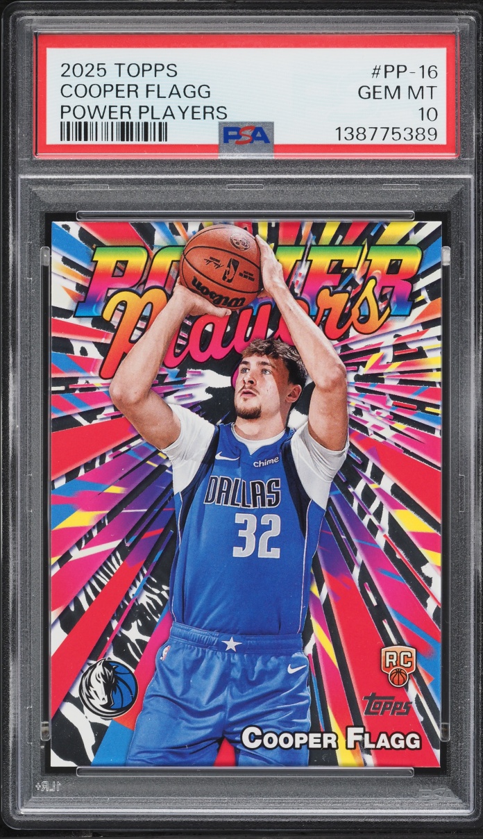 2025 Topps Power Players Cooper Flagg ROOKIE #PP-16 PSA 10 GEM MINT