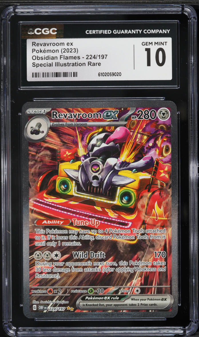 2023 Pokemon Scarlet & Violet Obsidian Flames SIR Revavroom ex #224 CGC 10 GEM MINT