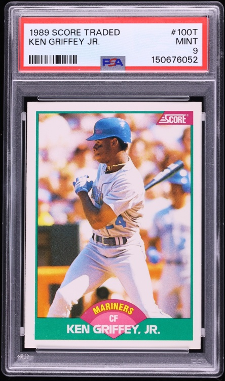 1989 Score Traded Ken Griffey Jr. ROOKIE #100T PSA 9 MINT