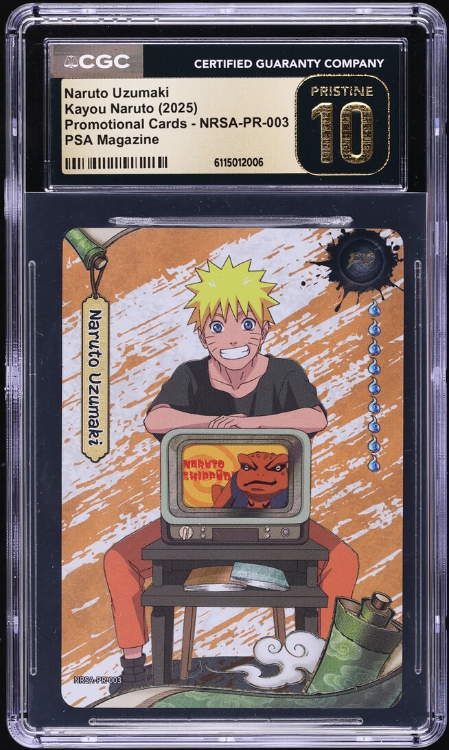 2025 Kayou Naruto Promo Cards PSA Magazine Naruto Uzumaki #NRSA-PR