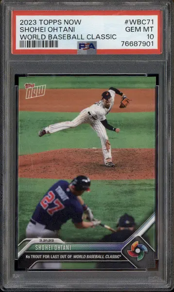 2023 Topps Now World Baseball Classic #WBC71 Shohei Ohtani