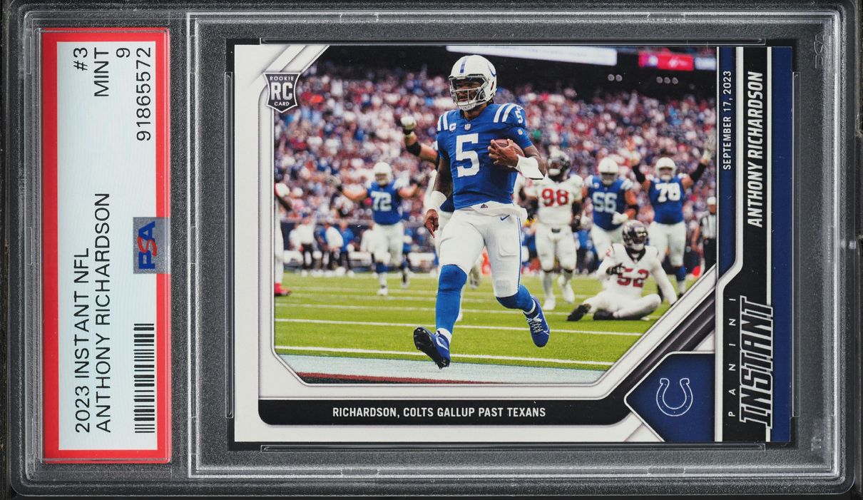 2023 Panini Instant NFL Anthony Richardson ROOKIE /358 #3 PSA 9 MINT