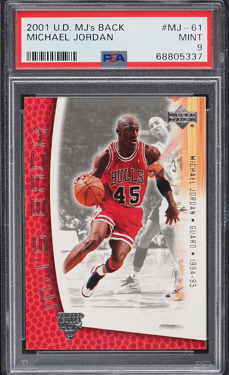 2001 Upper Deck MJ's Back Michael Jordan #MJ-61 PSA 9 MINT