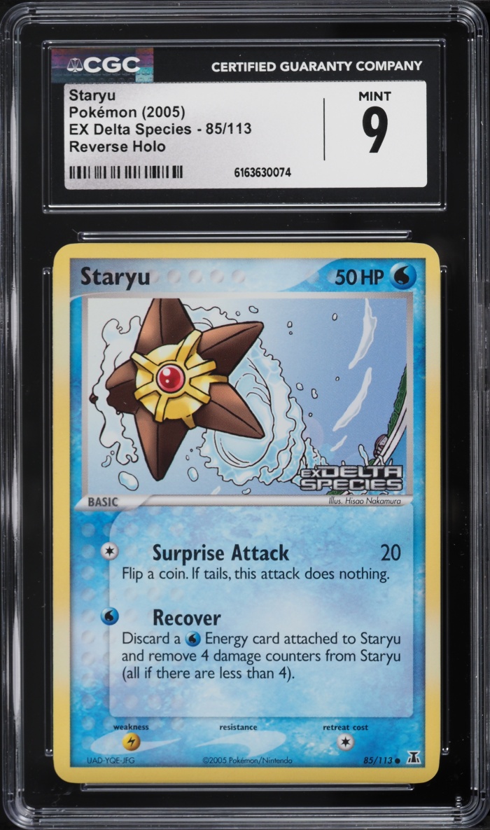 2005 Pokemon EX Delta Species Reverse Holo Staryu #85 CGC 9 MINT