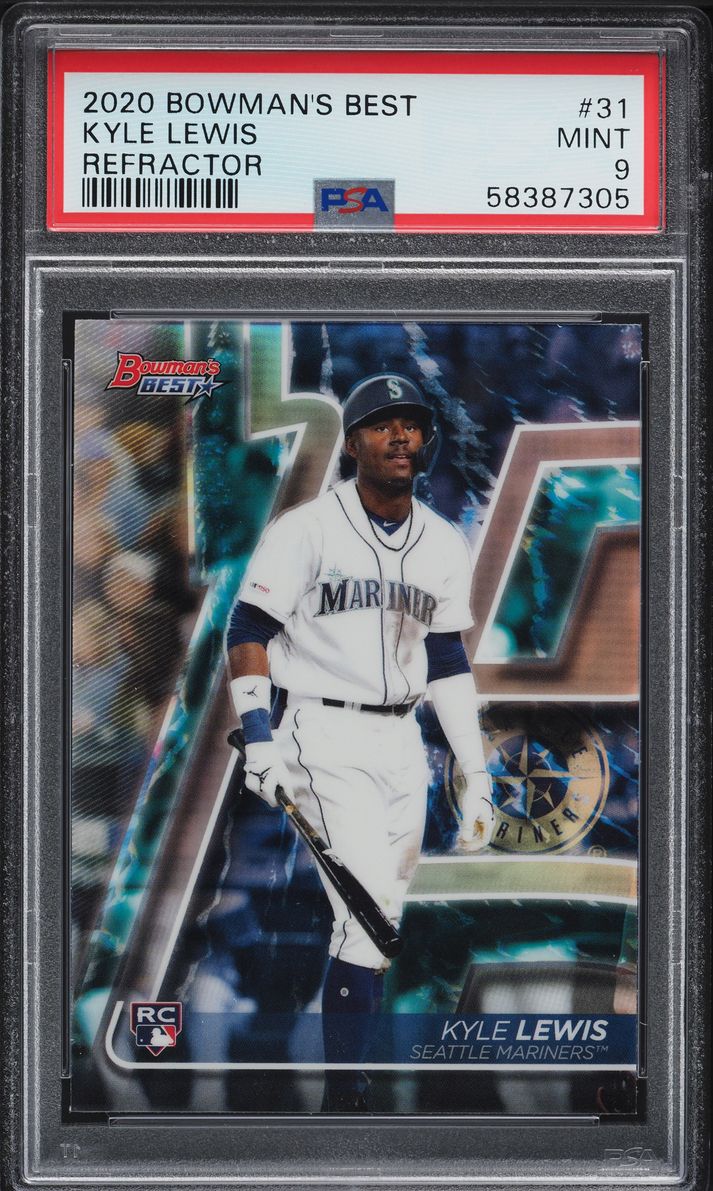 2020 Bowman's Best Refractor Kyle Lewis ROOKIE #31 PSA 9