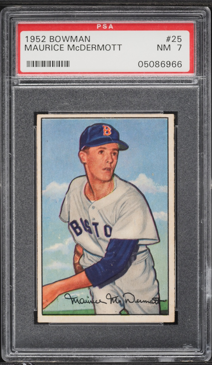 1952 Bowman Maurice McDermott #25 PSA 7 NRMT