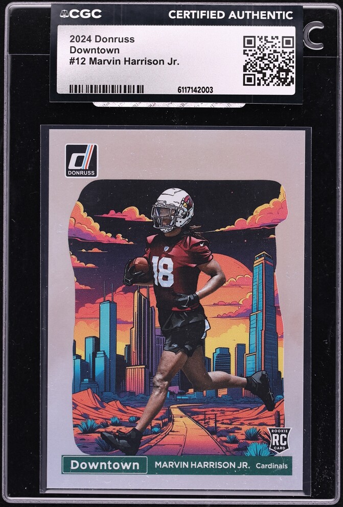 2024 Donruss Downtown Marvin Harrison Jr. ROOKIE #12 CGC AUTH
