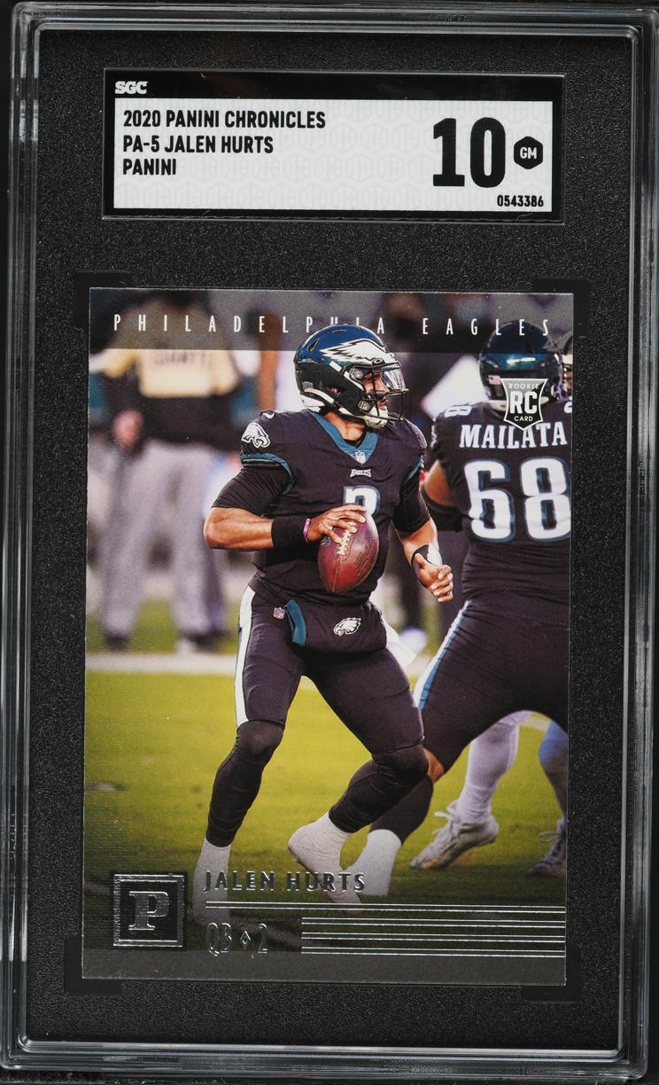 2020 Panini Chronicles Panini Jalen Hurts ROOKIE #PA-5 SGC 10 GEM MINT