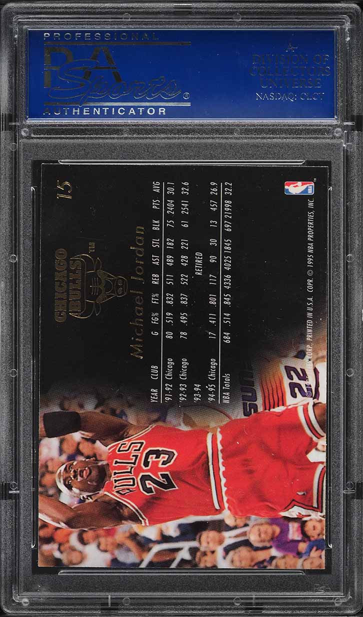 1995 Flair Basketball Michael Jordan #15 PSA 10 GEM MINT