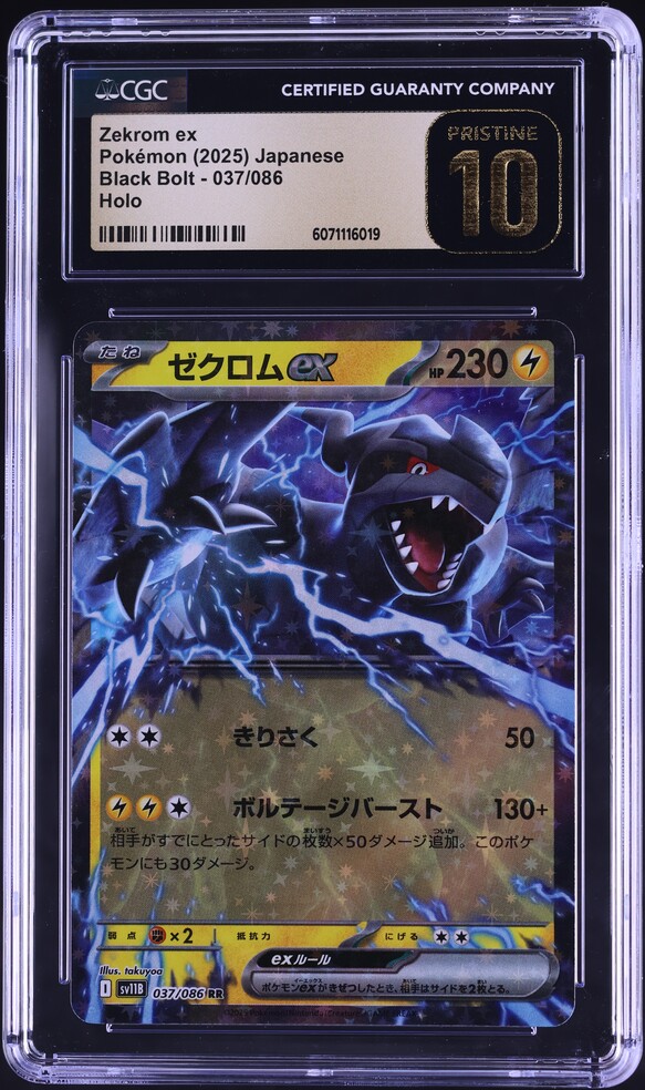 【PSA9】 ブラックボルト ゼクロム ex BWR zekrom PSA 10 PSL Zekrom ex BWR 174/086 Black Bolt sv11B Pokemon