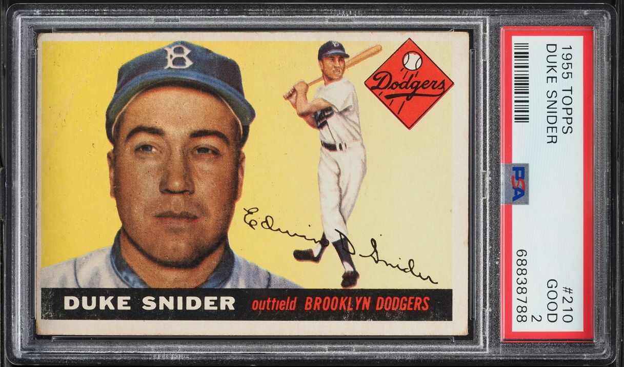 1955 Topps Duke Snider #210 PSA 2 GD