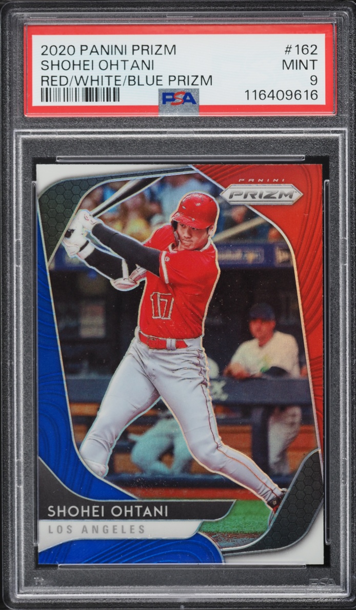 2020 Panini Prizm Red White & Blue Shohei Ohtani #162 PSA 9 MINT