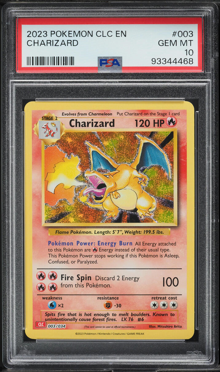 2023 Pokemon TCG Classic Collection Holo Charizard #3 PSA 10 GEM MINT