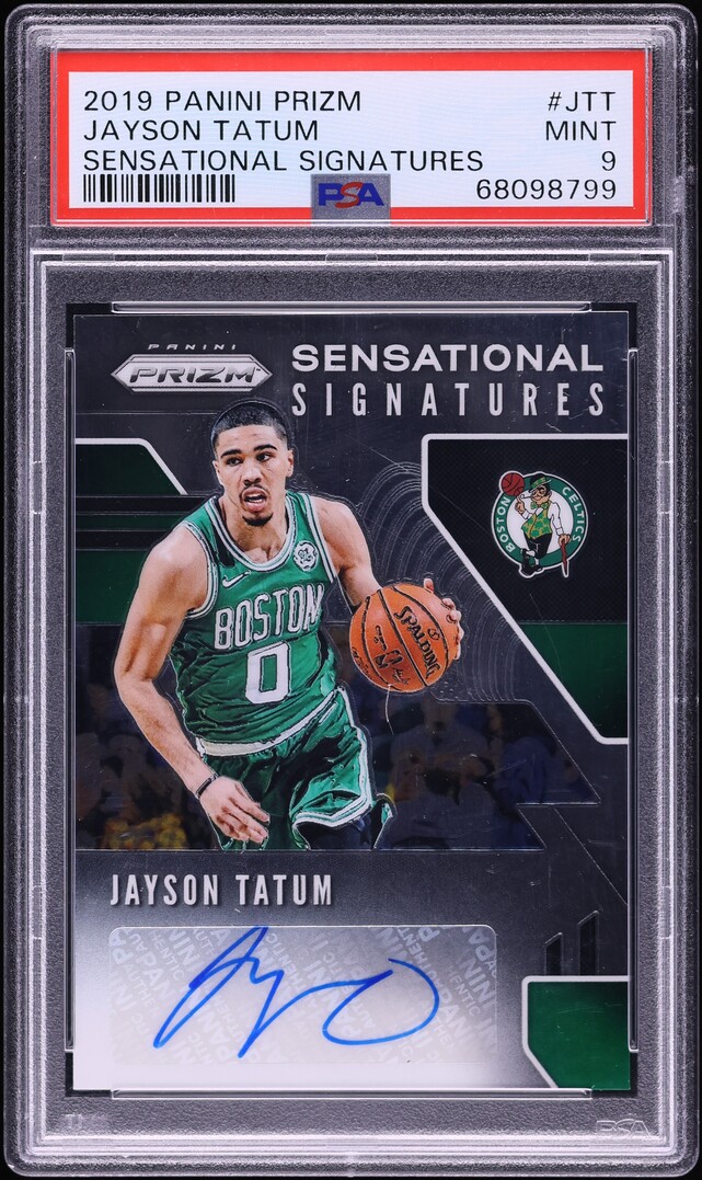 2019 Panini Prizm Sensational Jayson Tatum AUTO #SS-JTT PSA 9 MINT
