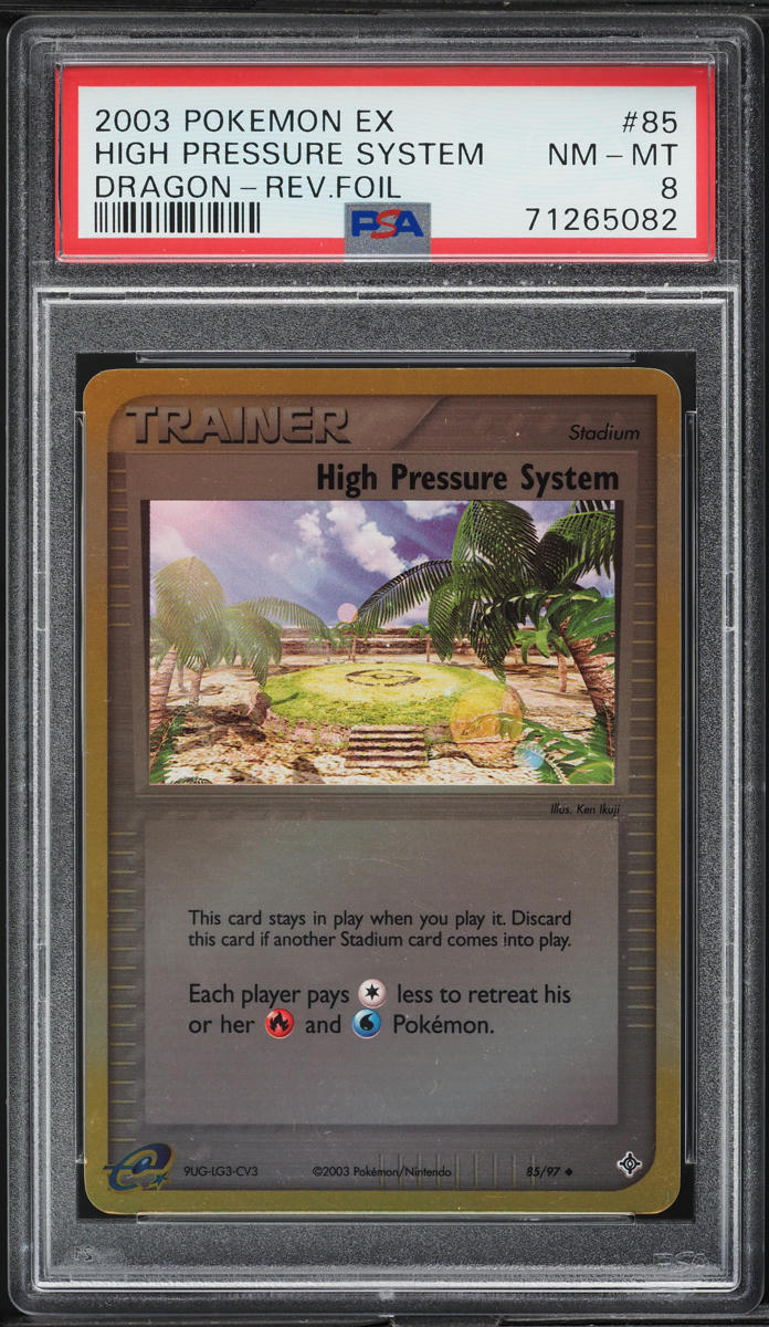 2003 Pokemon EX Dragon Reverse Holo High Pressure System #85 PSA 8 NM-MT